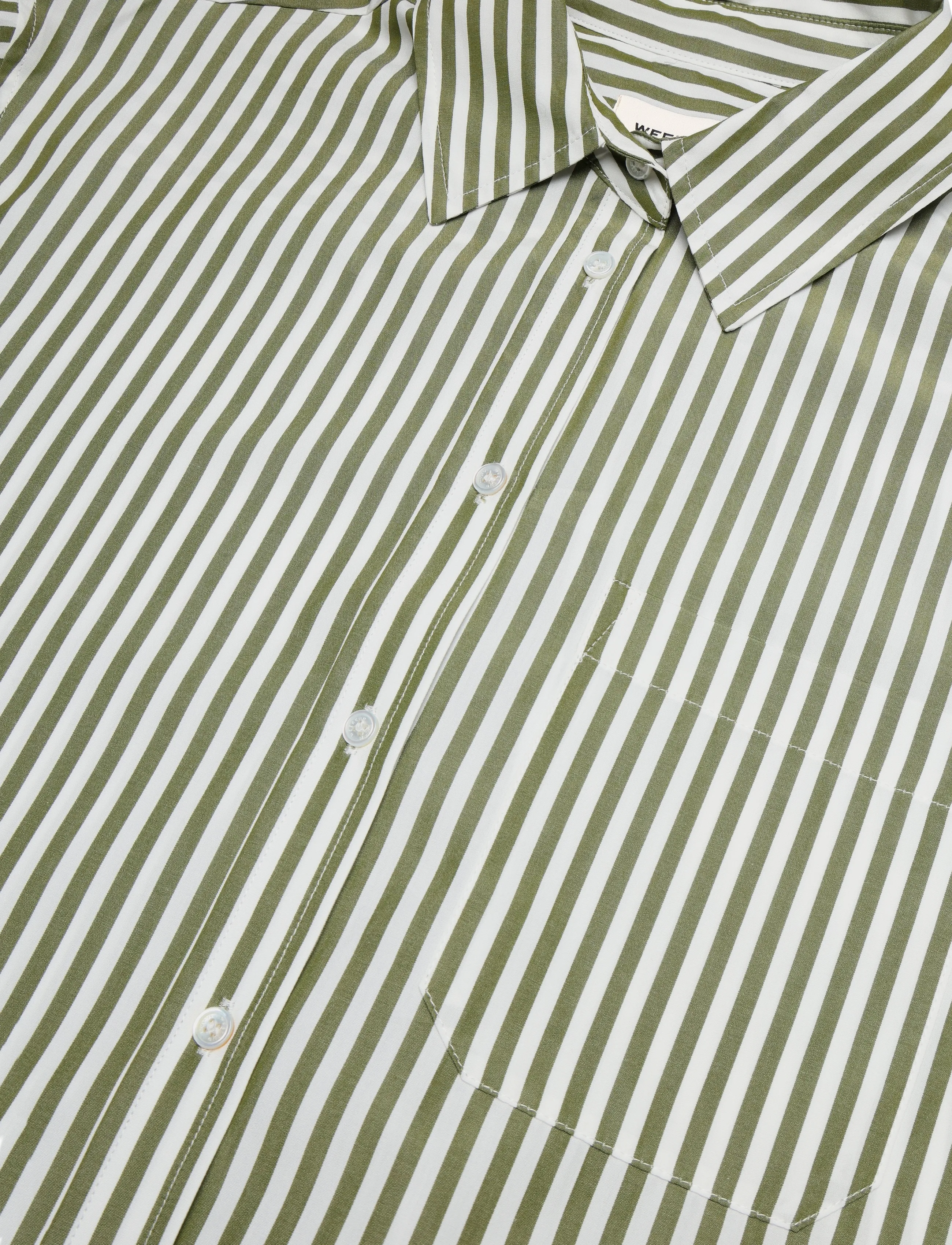 Weekend Max Mara - WKDPANETTO - pikkade varrukatega särgid - green fine stripe - 2