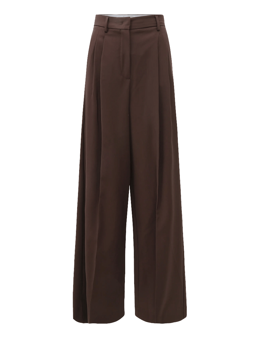 Weekend Max Mara - WKDADELFI - bukser med brede ben - dark brown - 0
