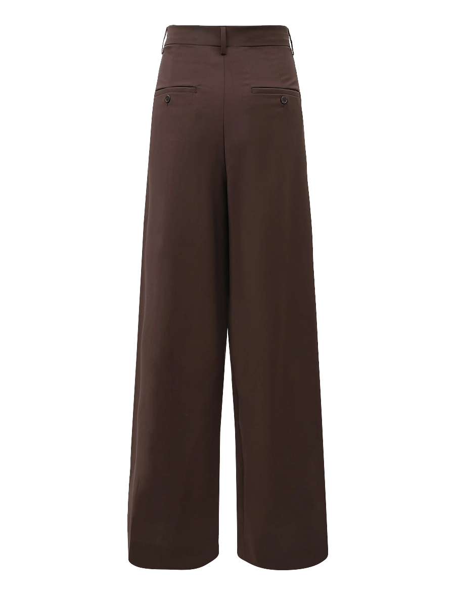 Weekend Max Mara - WKDADELFI - bukser med brede ben - dark brown - 1