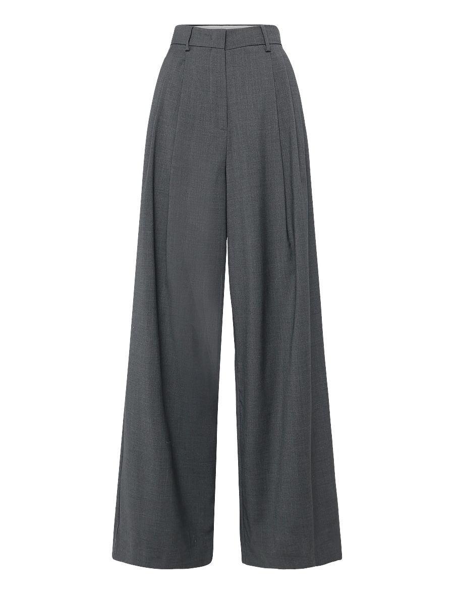 Weekend Max Mara - WKDADELFI - bukser med brede ben - dark grey - 1