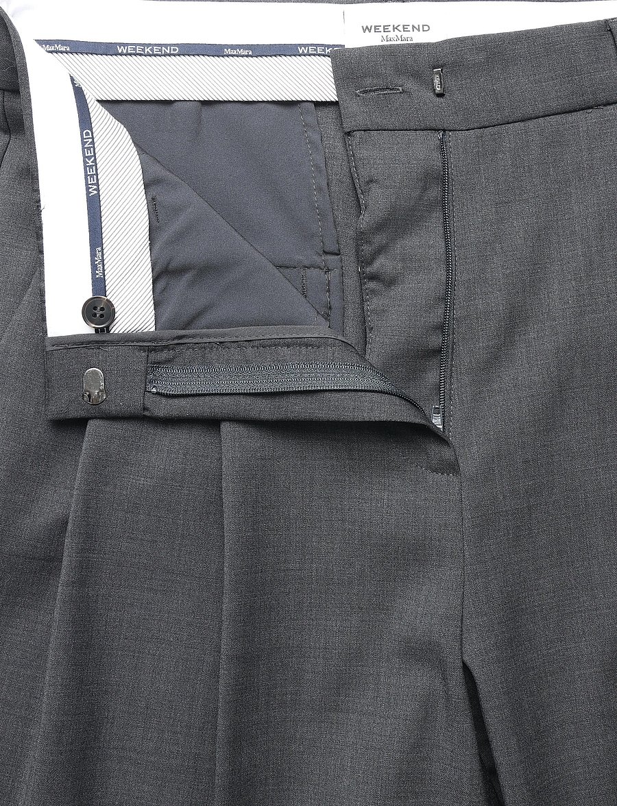 Weekend Max Mara - WKDADELFI - bukser med brede ben - dark grey - 5
