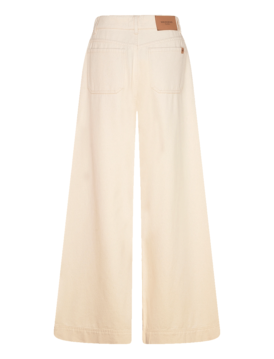 Weekend Max Mara - WKDCANNETI - hosen mit weitem bein - ecru - 1
