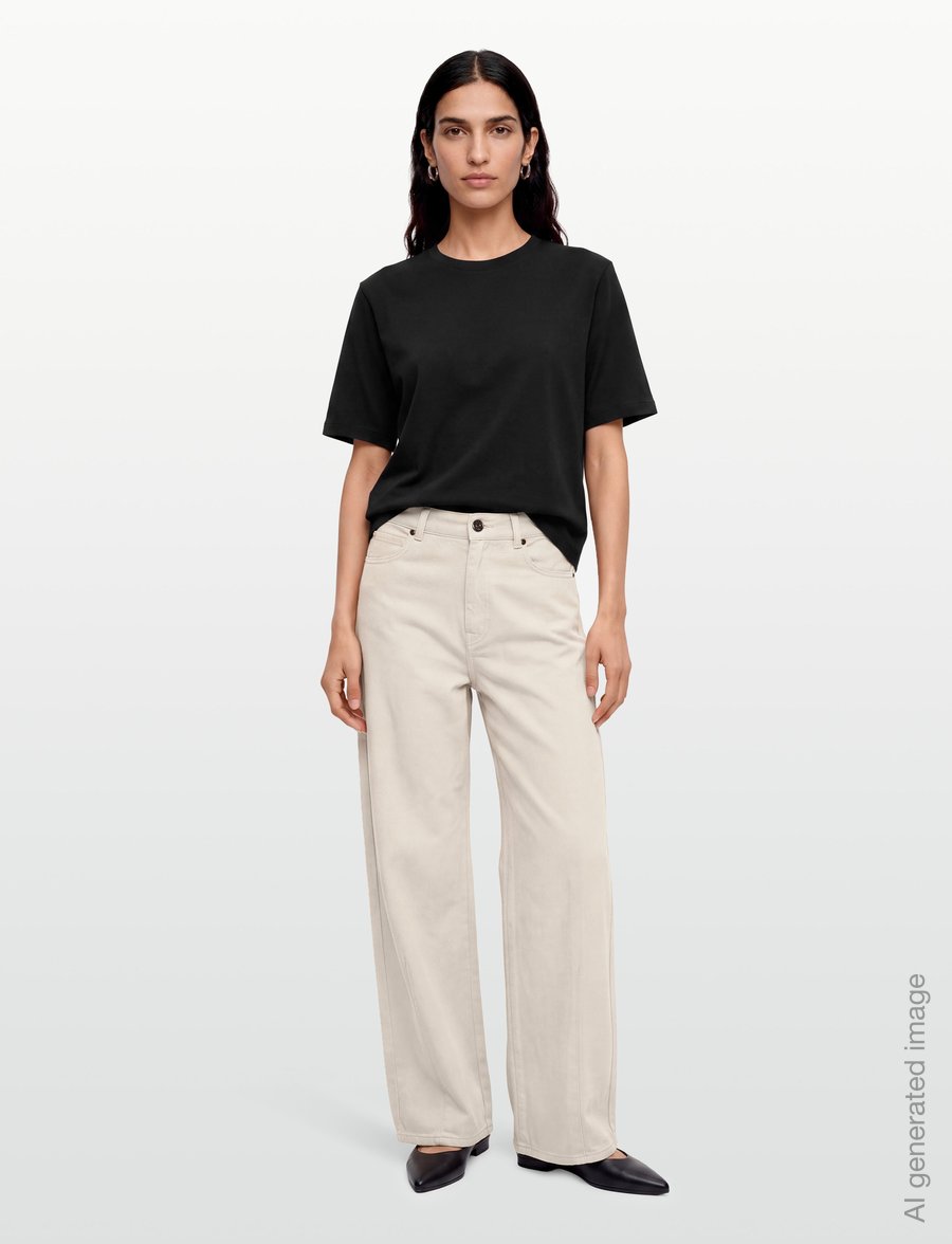 Weekend Max Mara - WKDORDINE - hosen mit weitem bein - ivory - 0