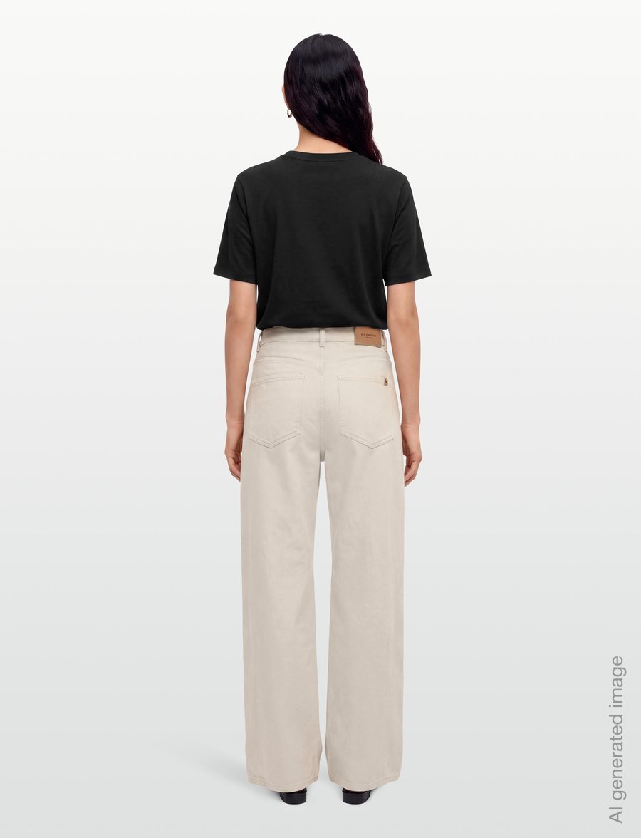 Weekend Max Mara - WKDORDINE - hosen mit weitem bein - ivory - 4