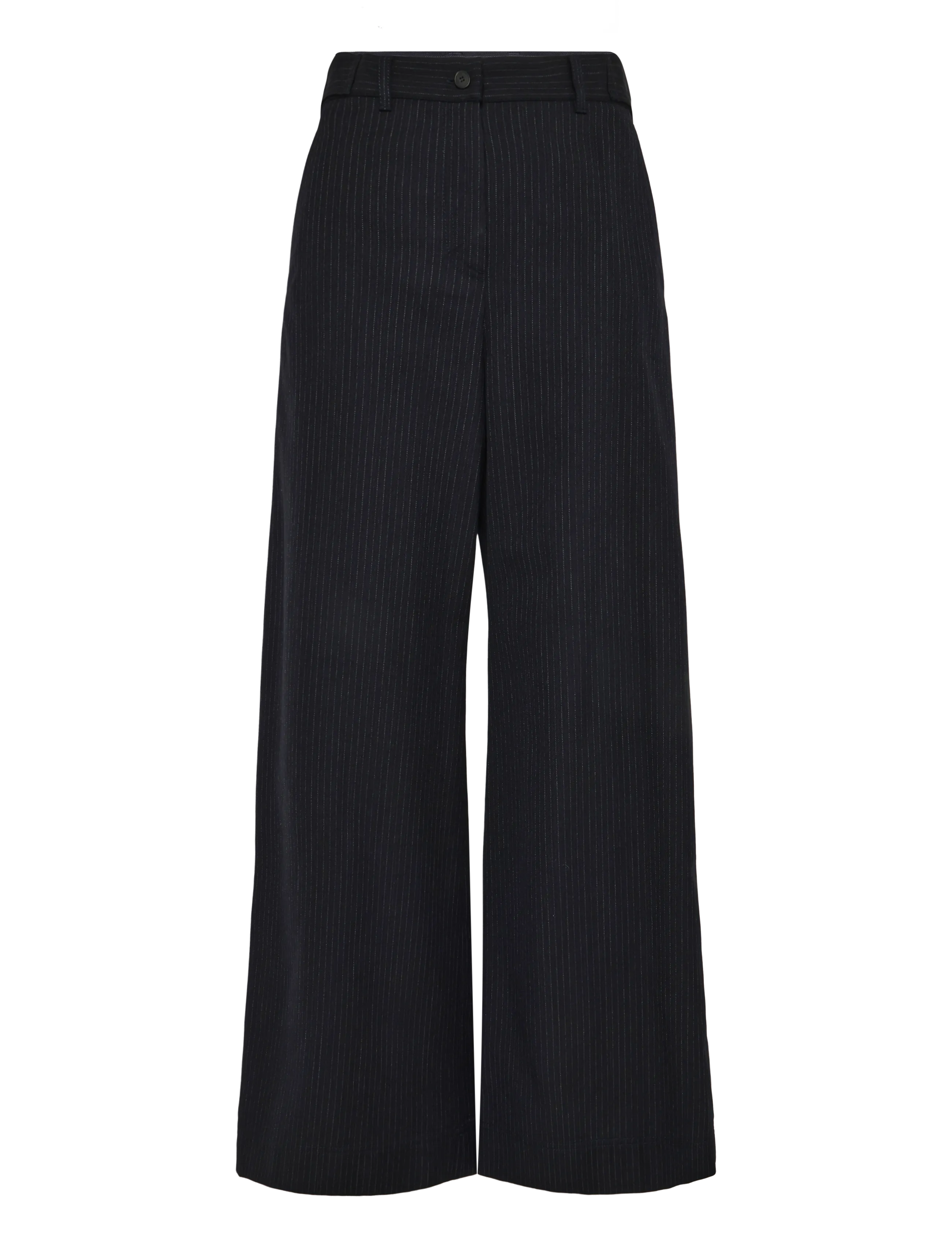 Weekend Max Mara WKDBRAVO - Hosen mit weitem Bein - NAVY PINSTRIPES / navy
