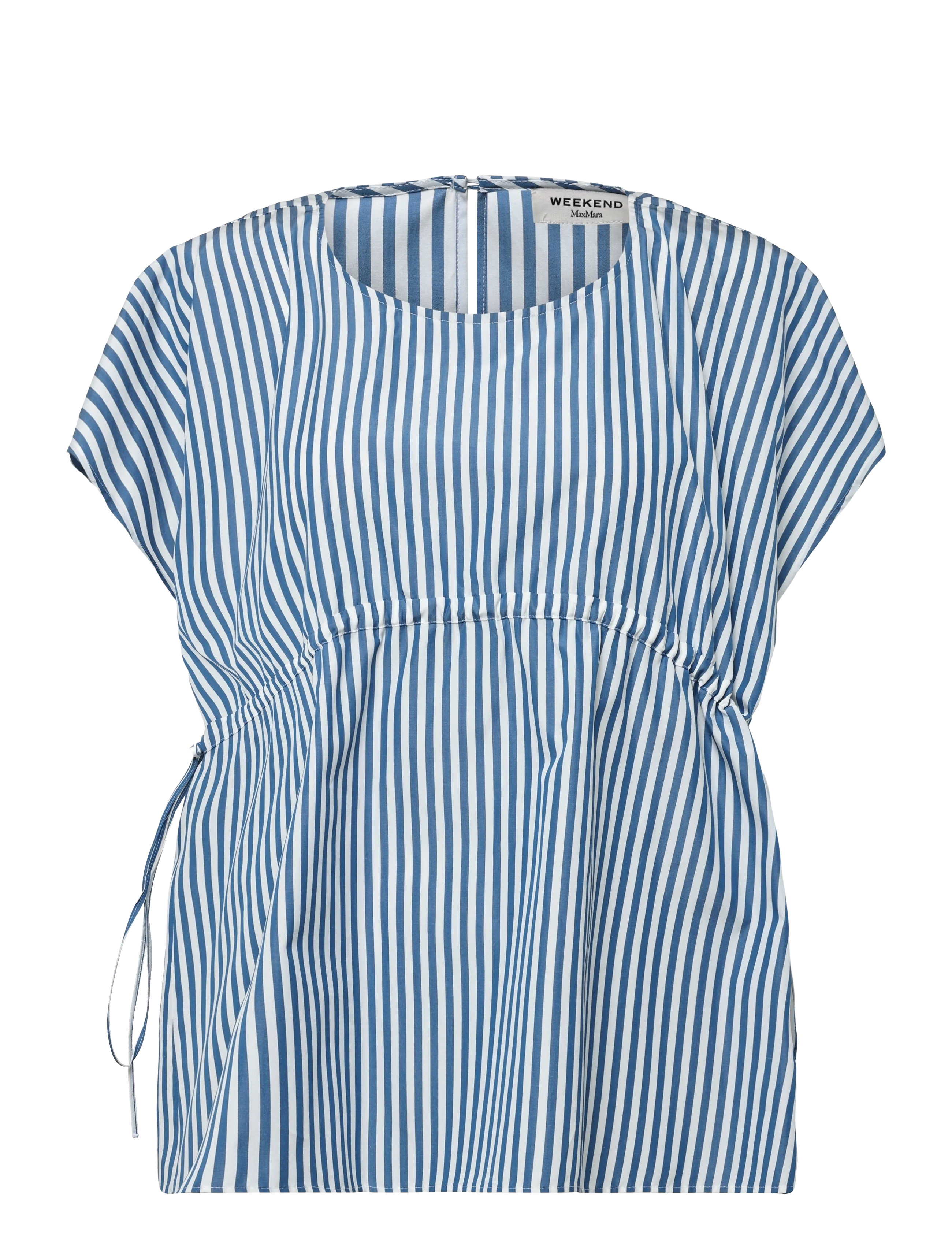 Weekend Max Mara - WKDPANDA - kortärmade blusar - cornflower blue fine stripe - 1