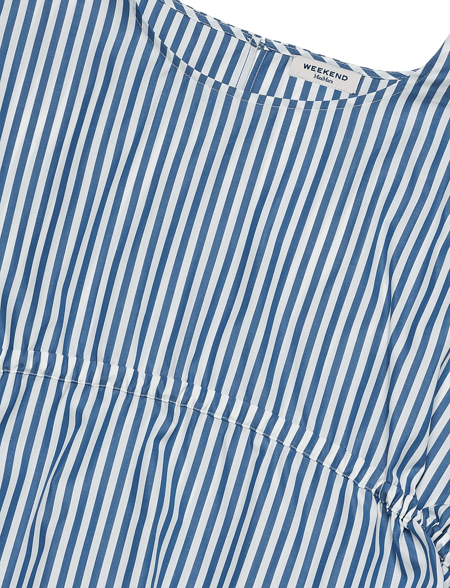 Weekend Max Mara - WKDPANDA - kortärmade blusar - cornflower blue fine stripe - 5