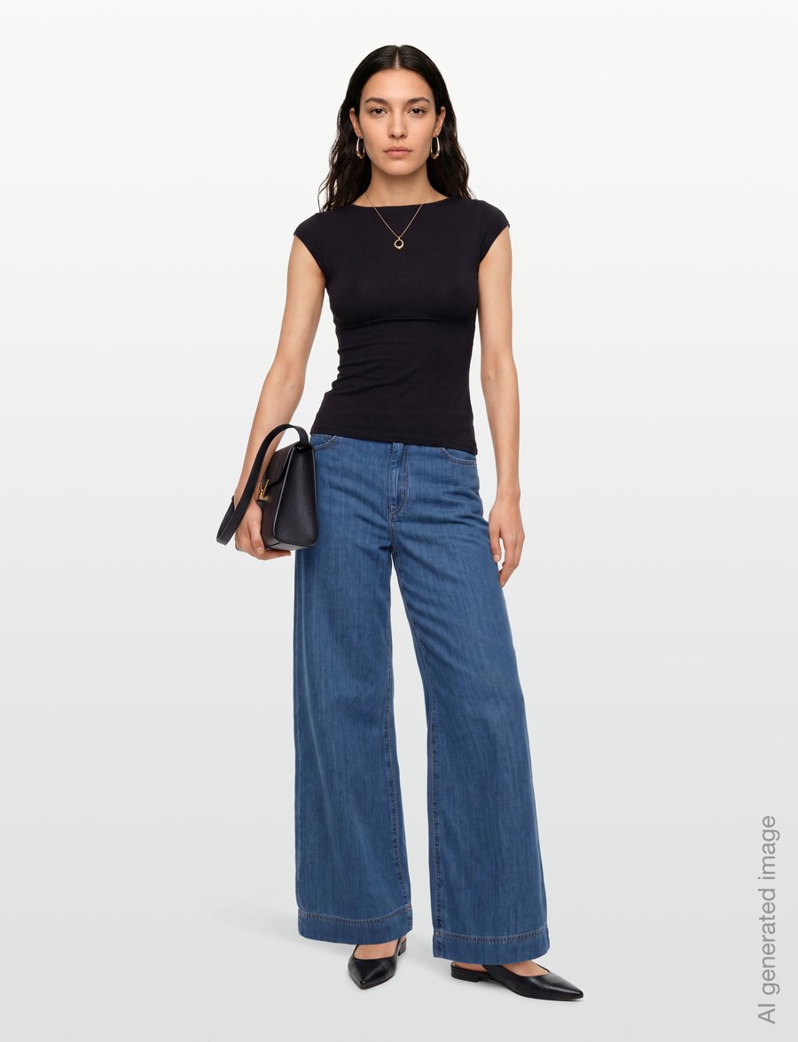 Weekend Max Mara - WKDVEGA - poolpikad püksid - navy medium used - 0