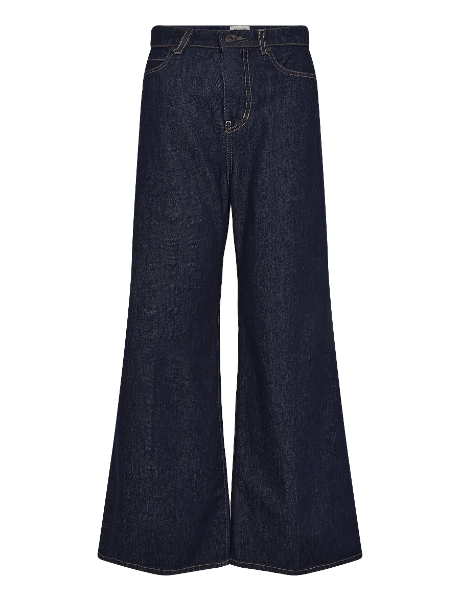Weekend Max Mara - WKDSPORT - wide leg jeans - navy dark clean - 0