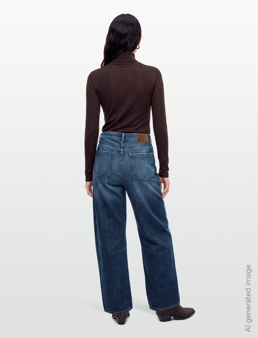 Weekend Max Mara - WKDCADUCA - brede jeans - navy dark vintage - 4