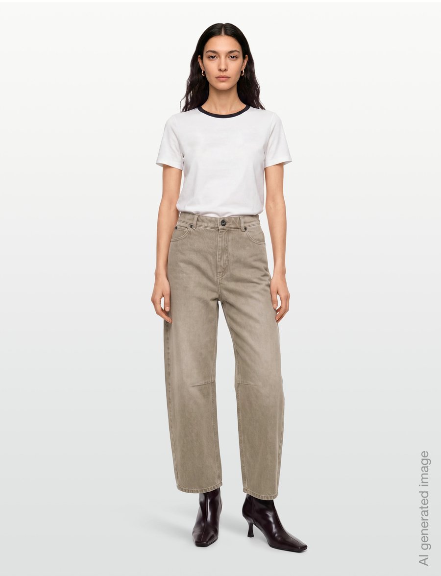 Weekend Max Mara - WKDARCADIA - barrel trousers - beige light colour used - 0