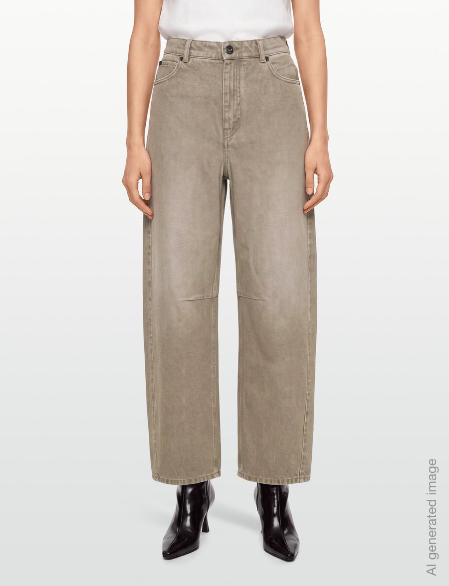 Weekend Max Mara - WKDARCADIA - barrel trousers - beige light colour used - 3