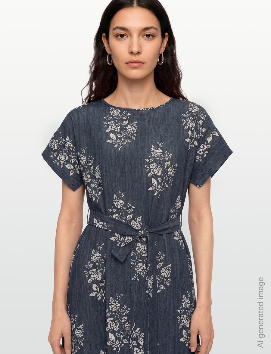 Weekend Max Mara - WKDRADICE - midi dresses - navy flowers - 3