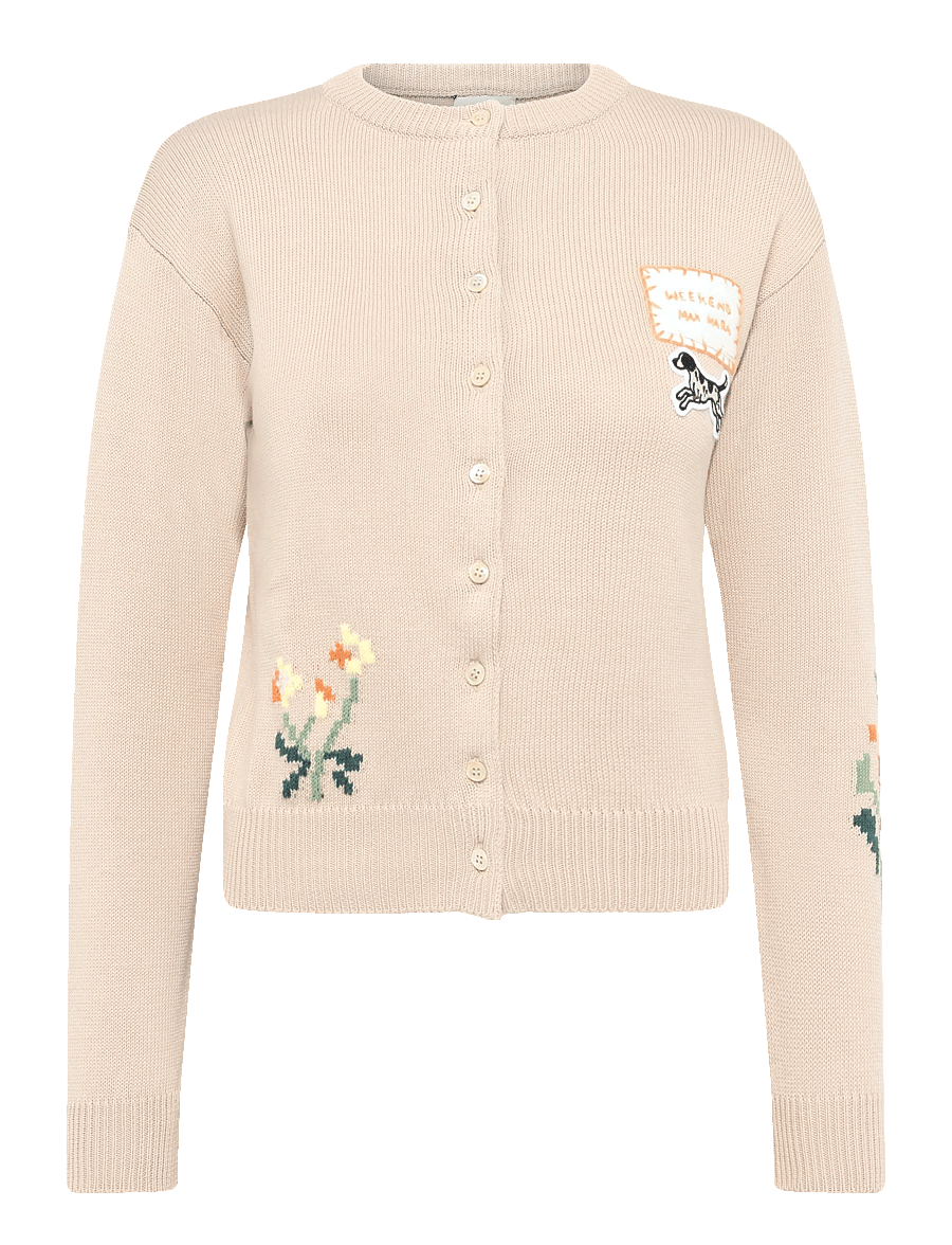Weekend Max Mara - WKDTEIERA - kardiganid - sand flower embroidery - 1
