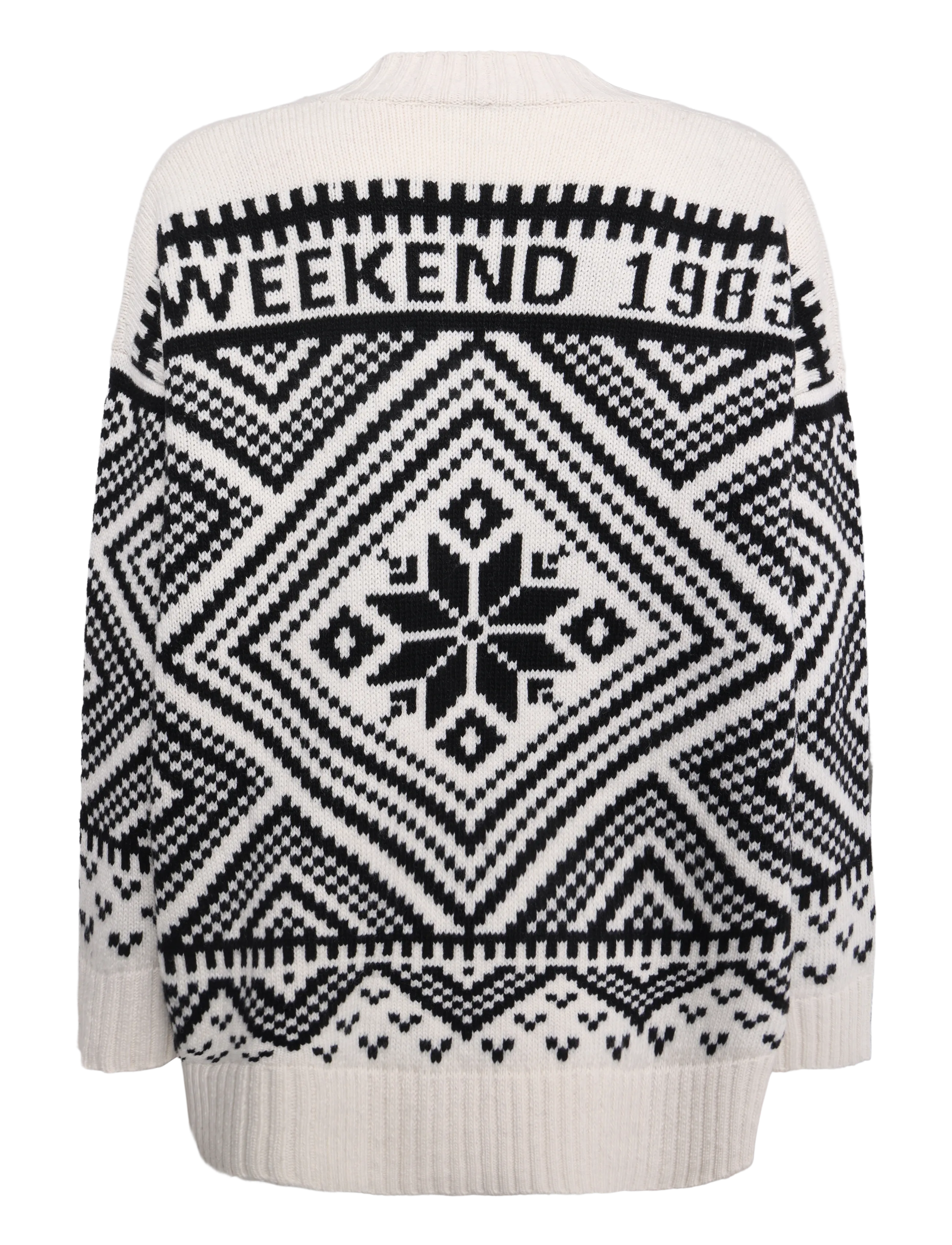 Weekend Max Mara - WKDBELGIO - black geometric pattern - 1