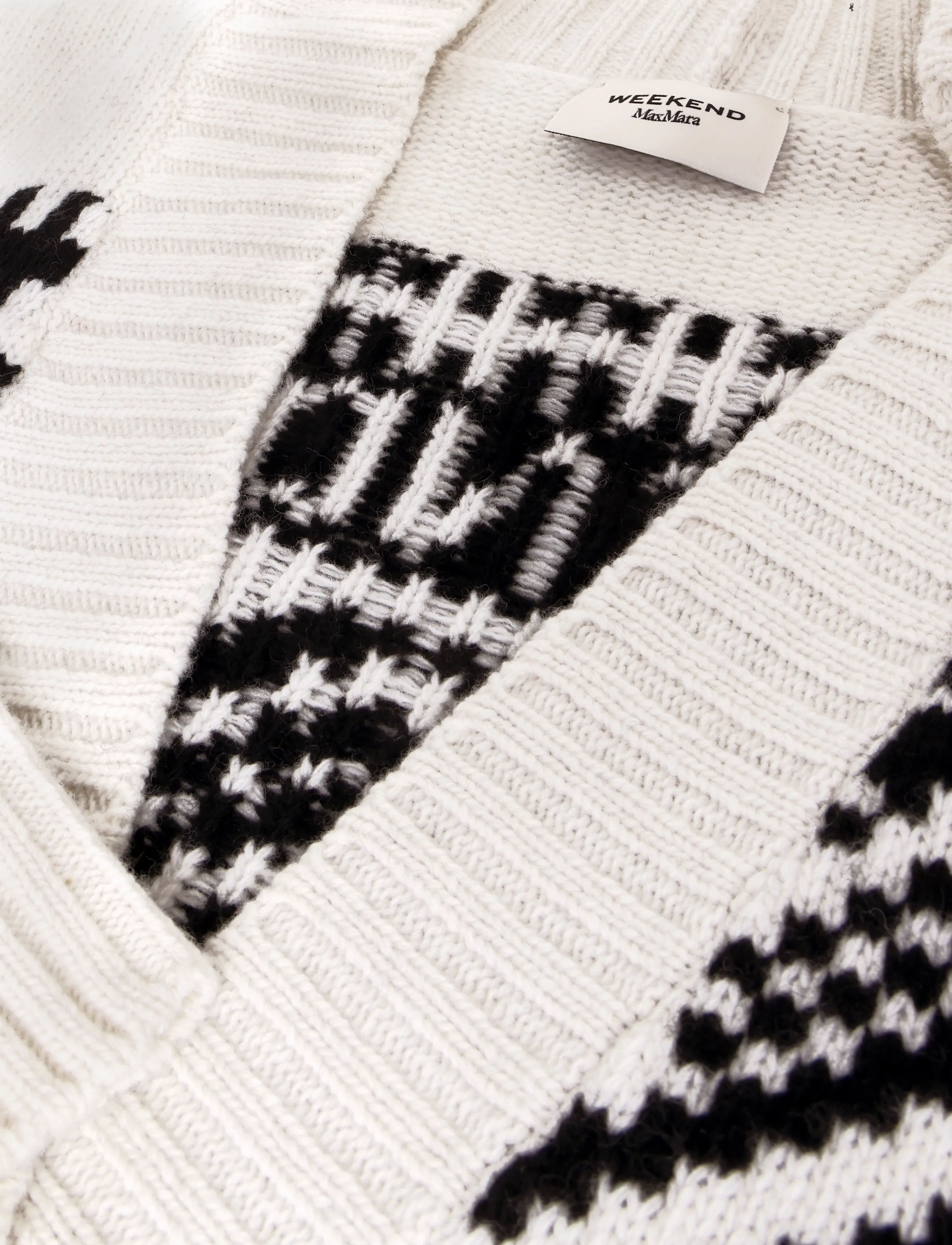 Weekend Max Mara - WKDBELGIO - black geometric pattern - 2