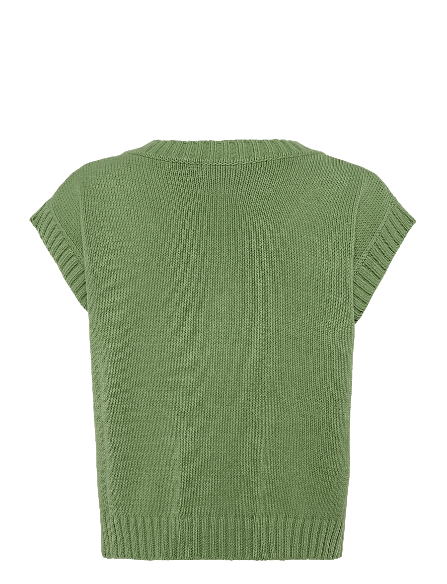 Weekend Max Mara - WKDALAMARO - knitted vests - green floral print - 1