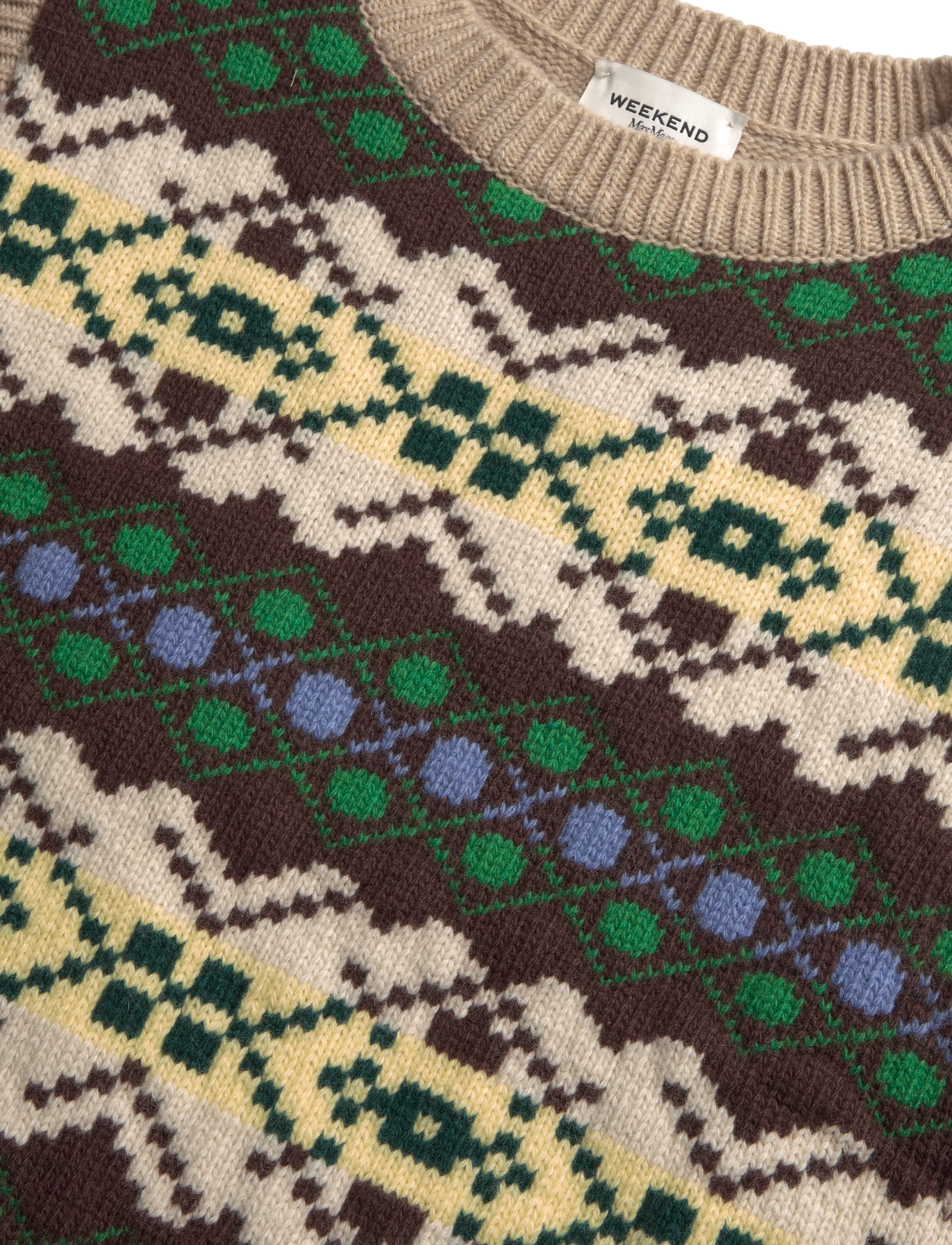 Weekend Max Mara - WKDSAVANA - stickade västar - green fancy design - 2
