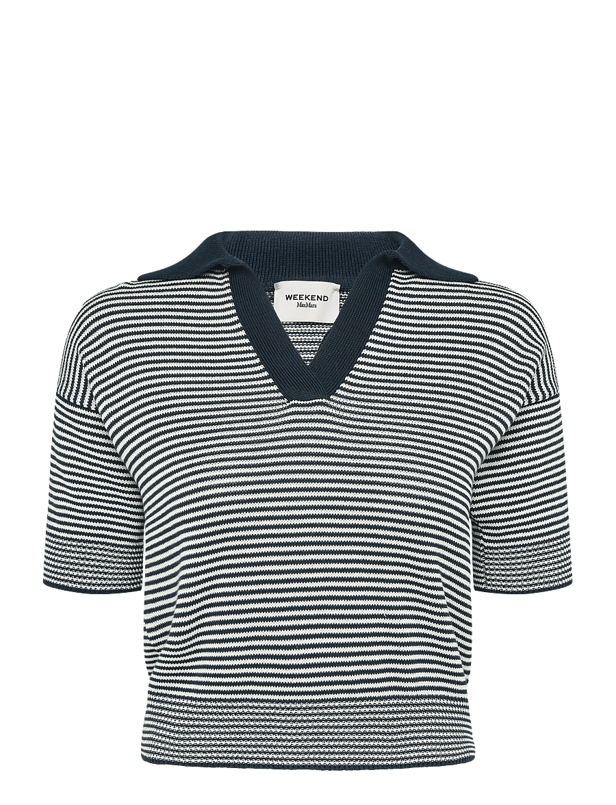Weekend Max Mara - WKDALBERO - poloshirts - navy pinstripes - 0