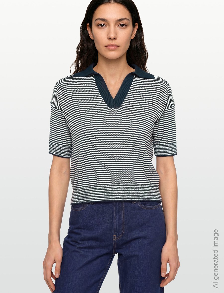 Weekend Max Mara - WKDALBERO - pikéer - navy pinstripes - 3