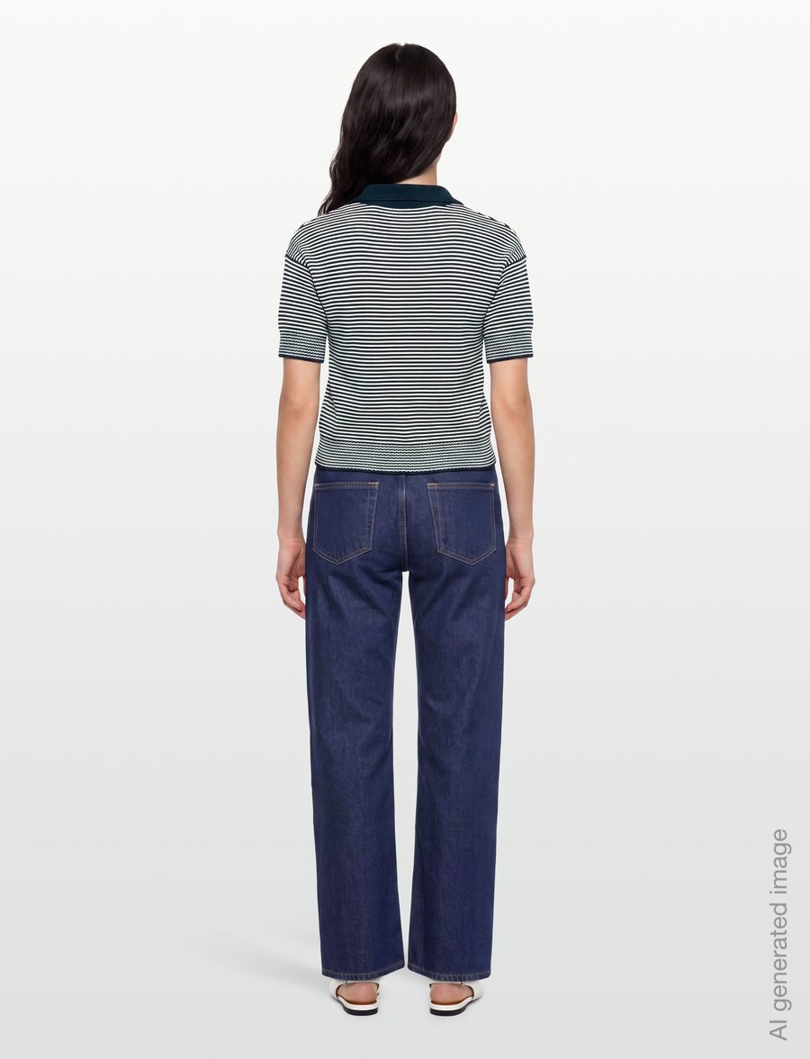 Weekend Max Mara - WKDALBERO - pikéer - navy pinstripes - 4