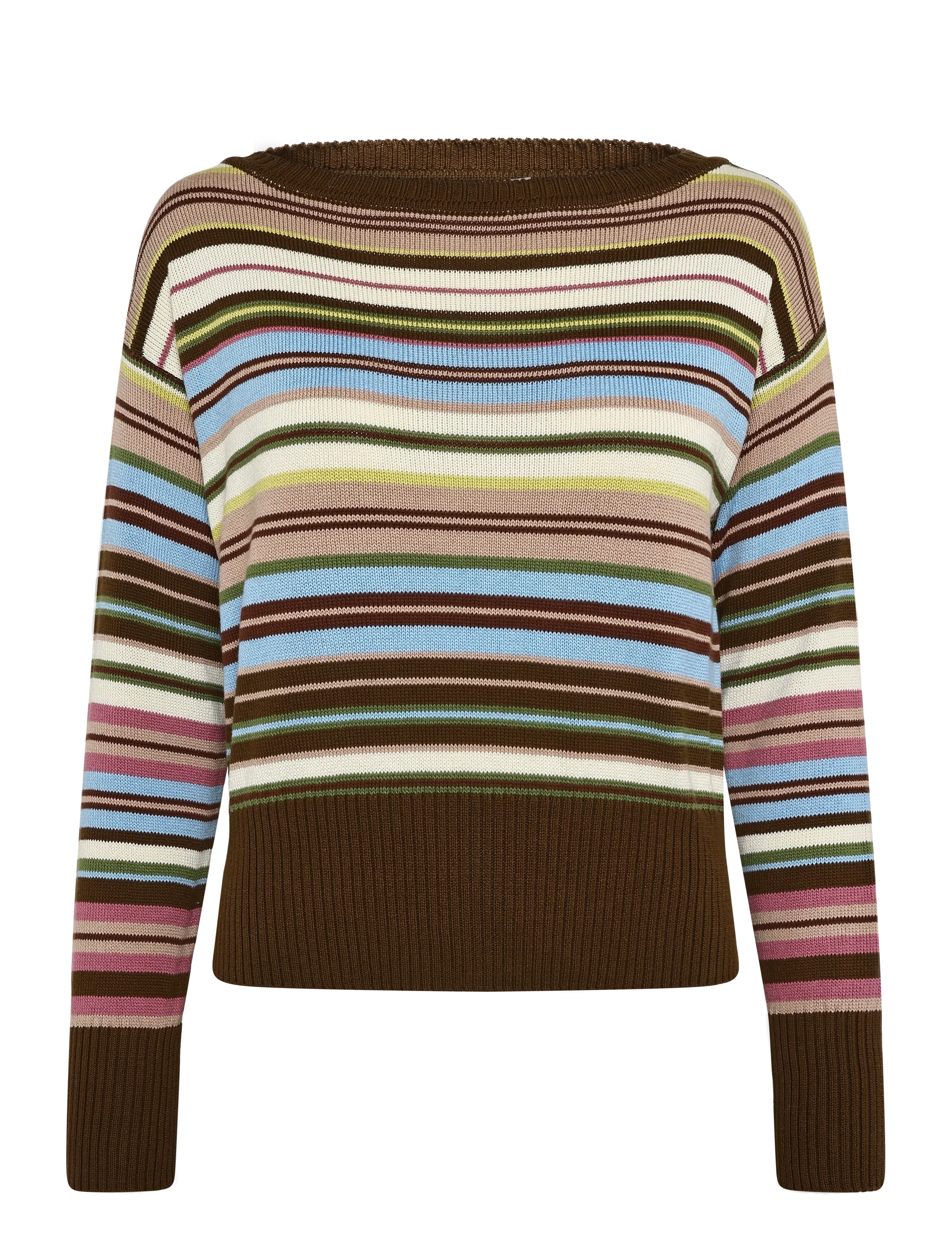 Weekend Max Mara WKDZINNIA - Kleidung - MULTICOLOUR PINSTRIPES / brown