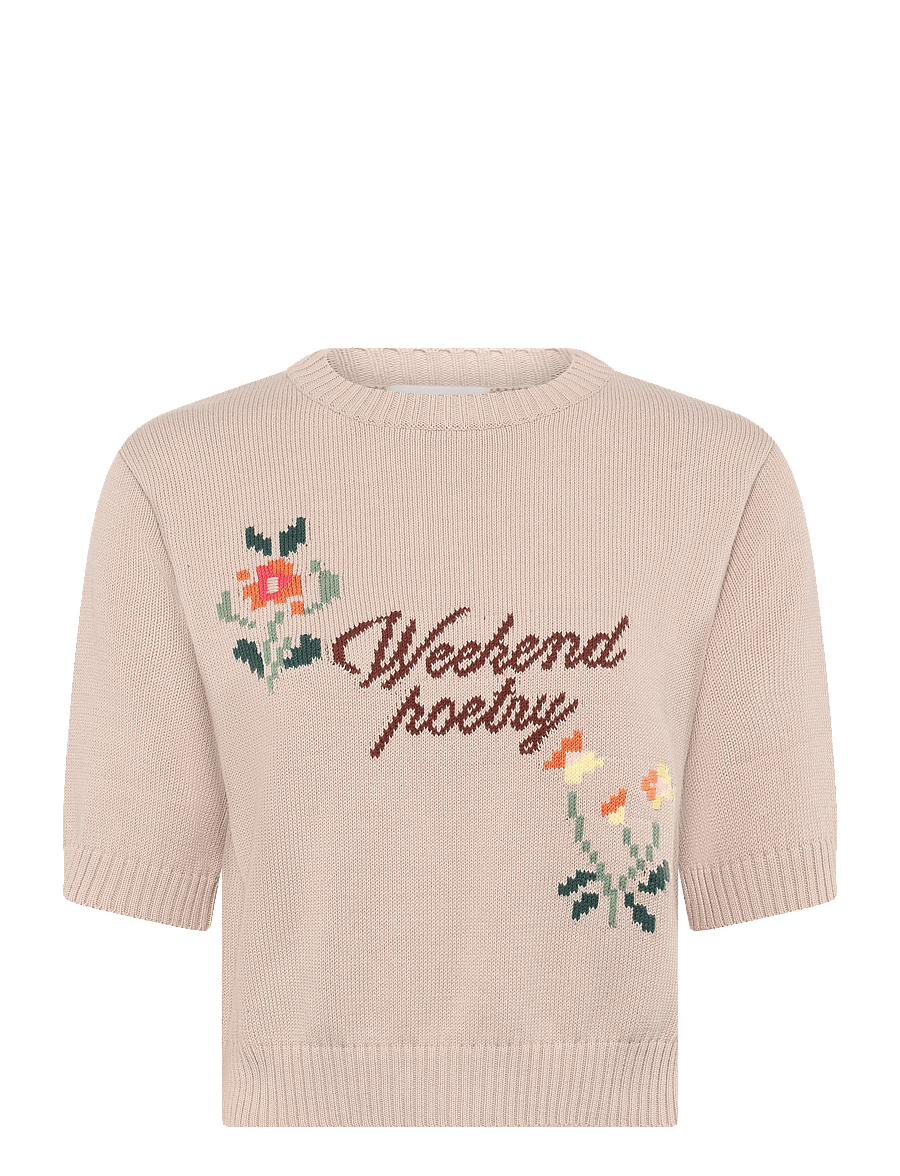 Weekend Max Mara - WKDFIACRE - jumpers - sand writing pattern - 1