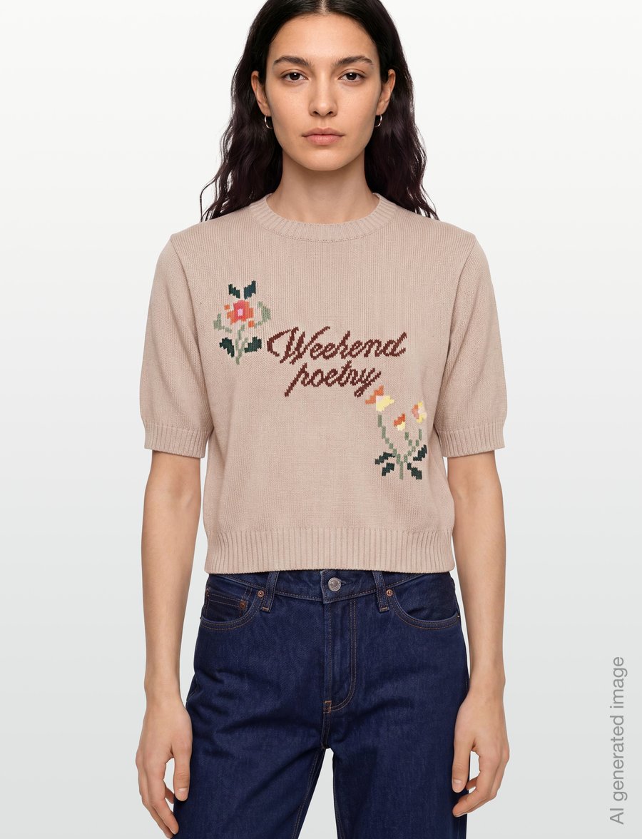 Weekend Max Mara - WKDFIACRE - jumpers - sand writing pattern - 3