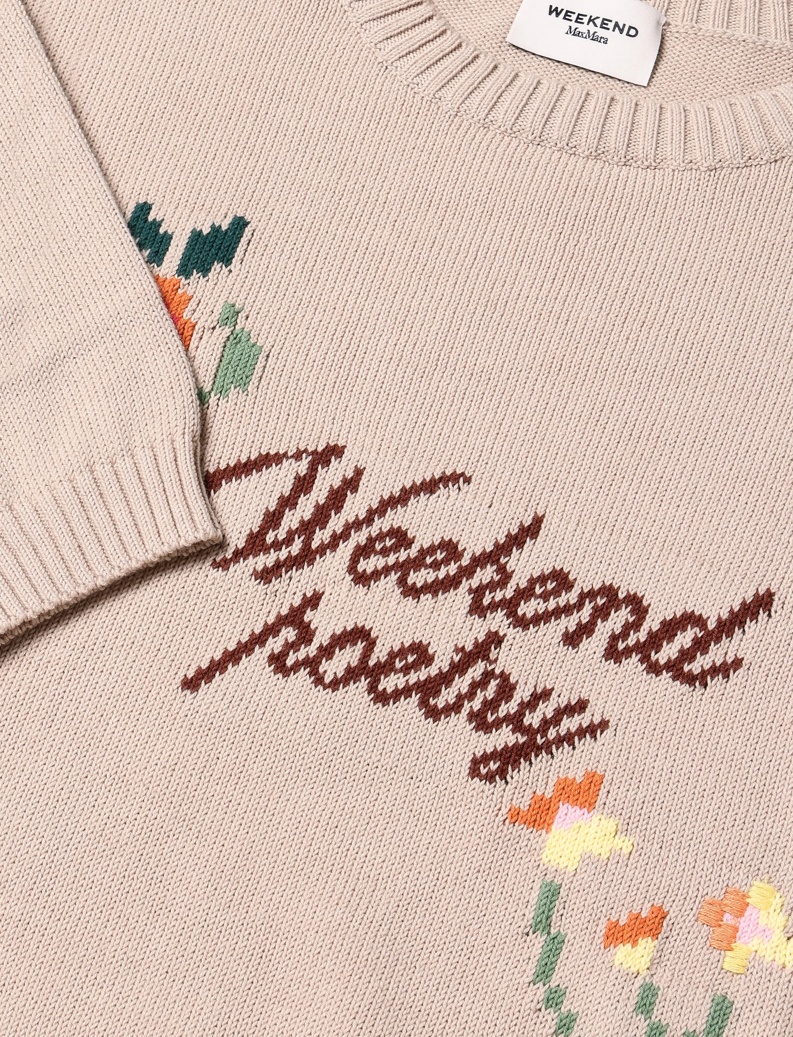 Weekend Max Mara - WKDFIACRE - jumpers - sand writing pattern - 5