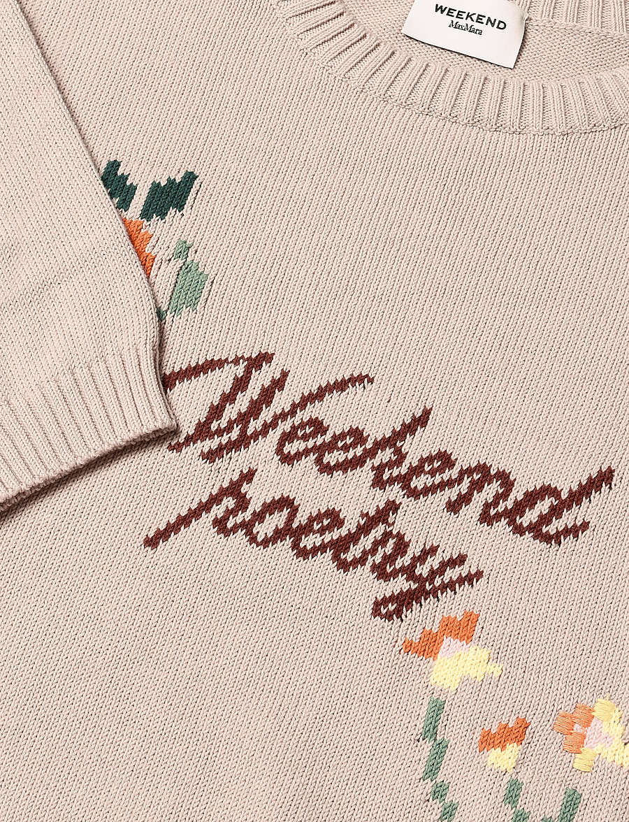 Weekend Max Mara - WKDFIACRE - jumpers - sand writing pattern - 5