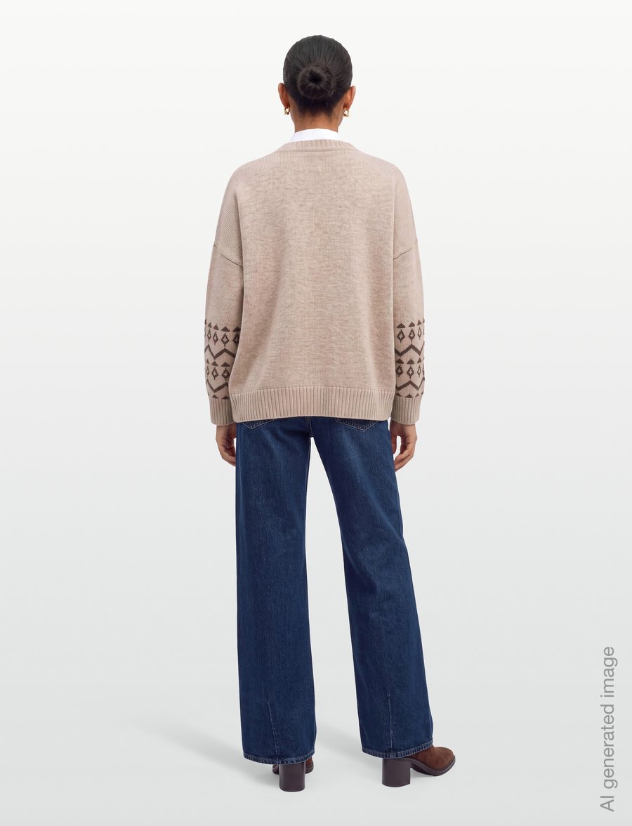 Weekend Max Mara - WKDPAVIDI - pullover - sand floral print - 4