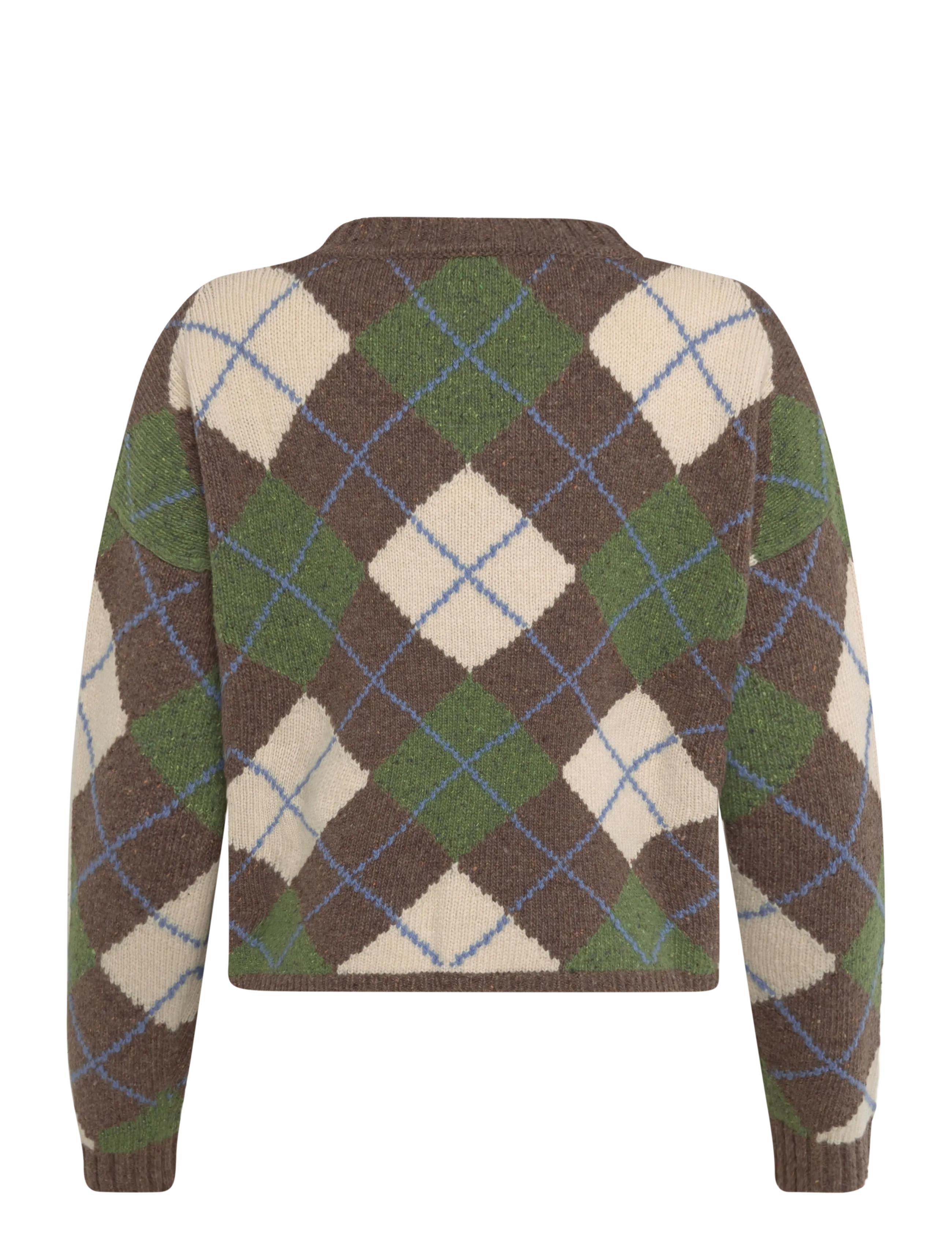 Weekend Max Mara - WKDVASAIO - jumpers - marron glace' rhombs - 1