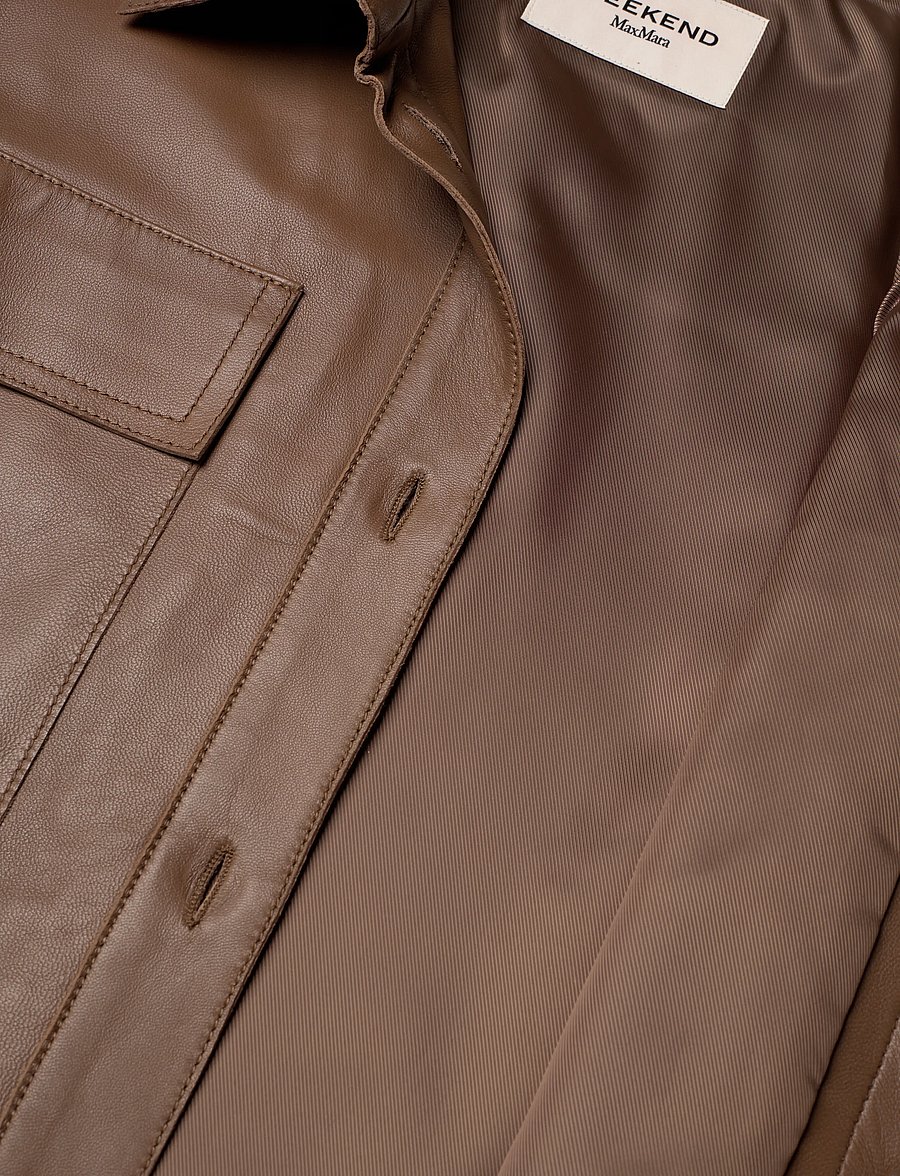 Weekend Max Mara - WKDPIOVRA - lederjacken - brown - 4