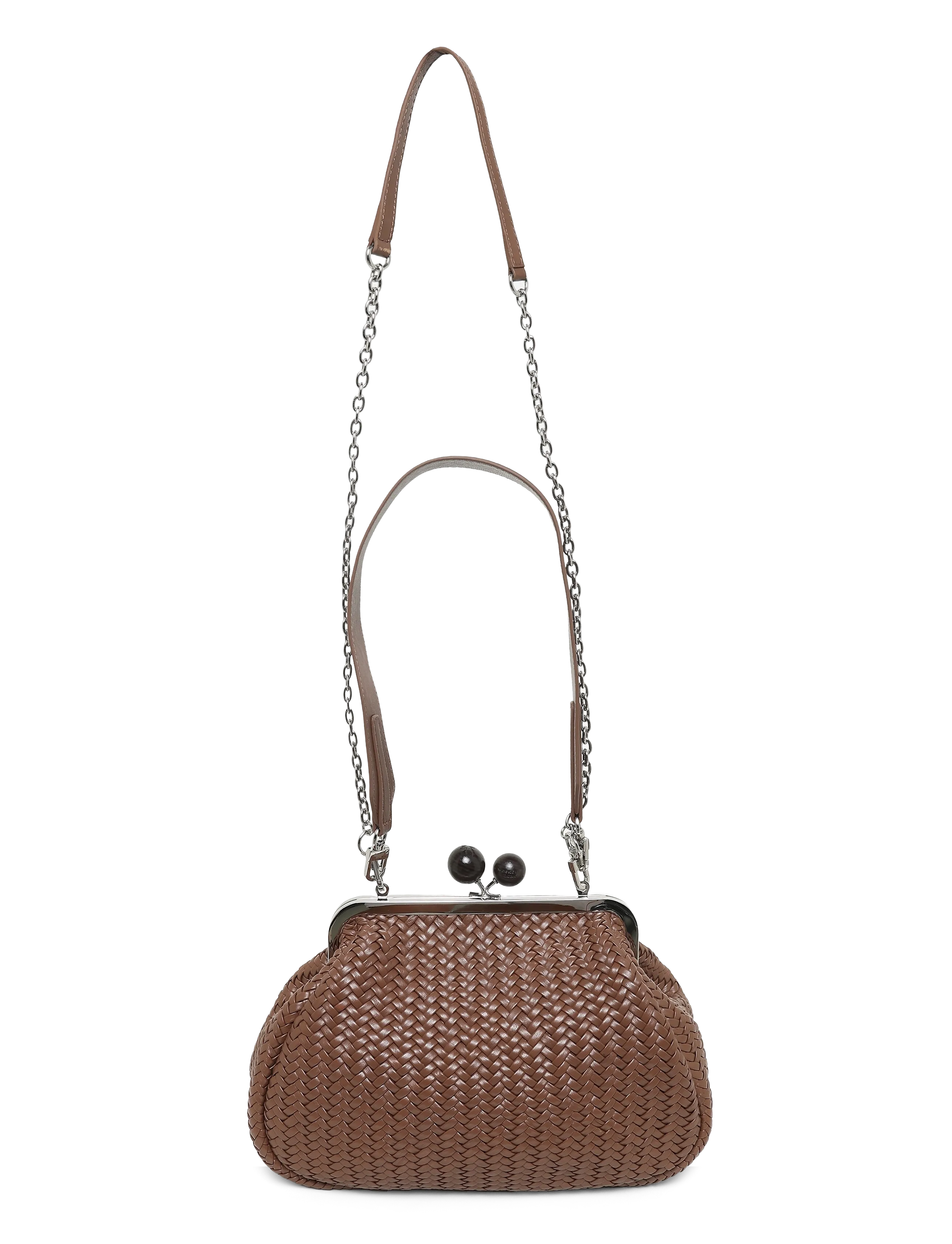Weekend Max Mara Wkaere, Kvinder, Flettet Rammetaske, Brun, Str: ONE SIZE