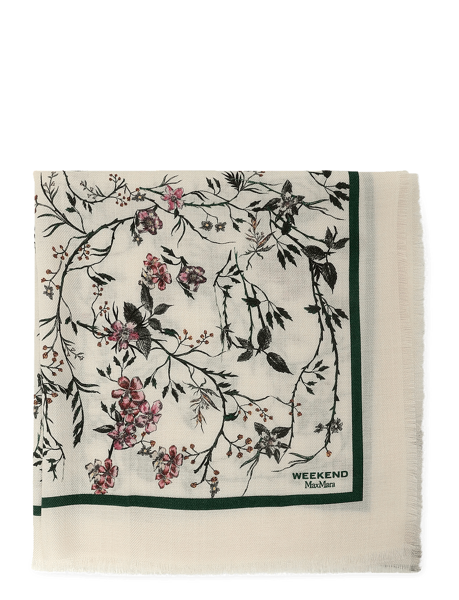 Weekend Max Mara - WKACAMICE - lightweight scarves - white floral print - 1