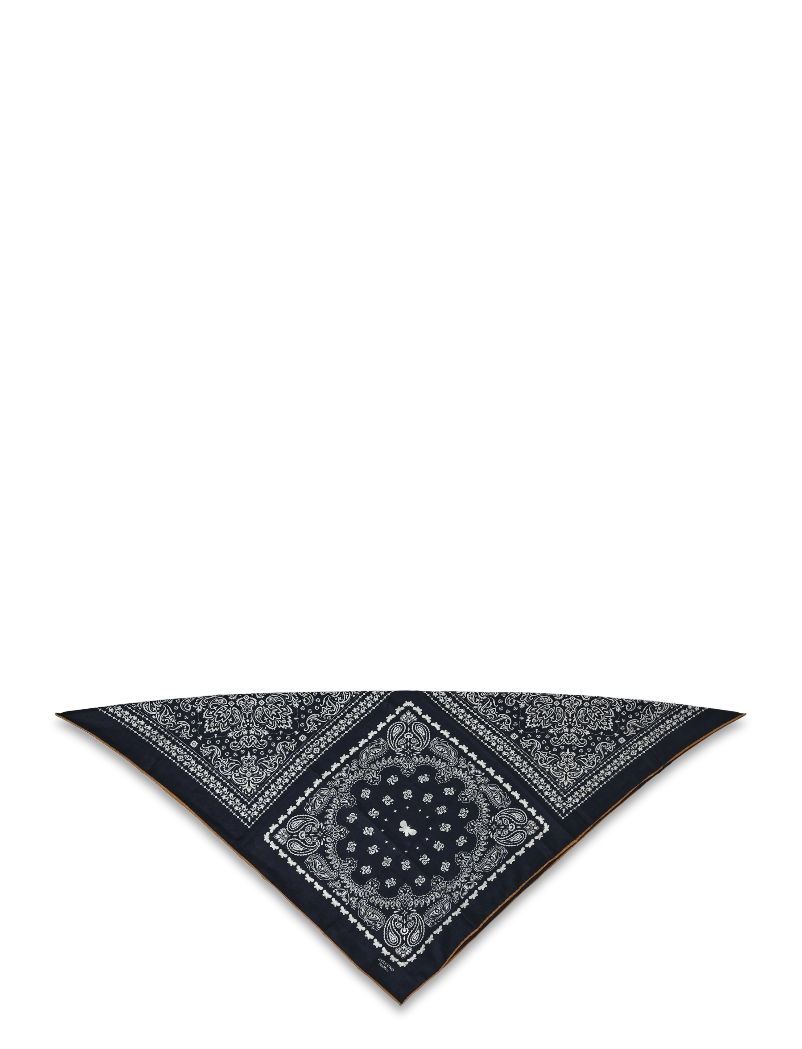 Weekend Max Mara WKATAURO - Cashmere - ULTRAMARINE PRINTS BANDANA / navy