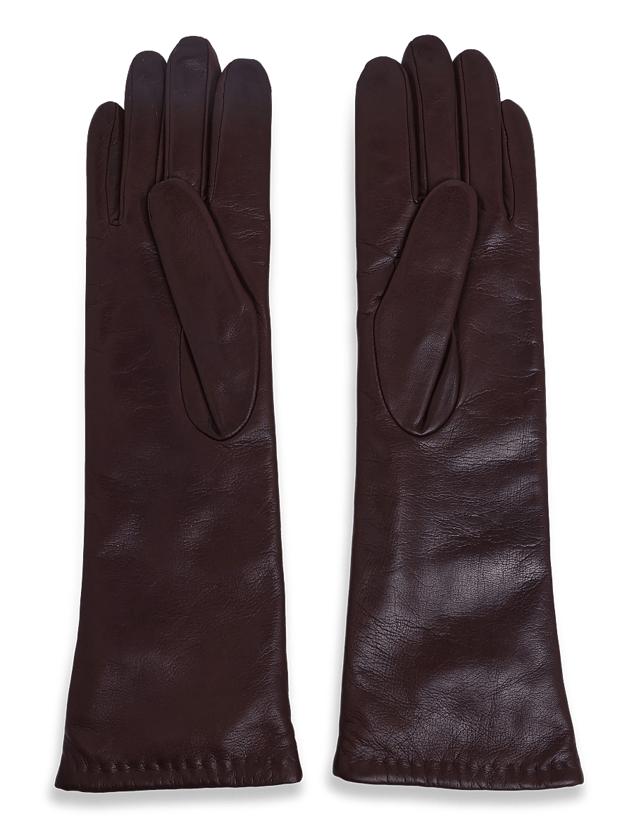 Weekend Max Mara - WKASENAPE - læderhandsker - dark bown - 0
