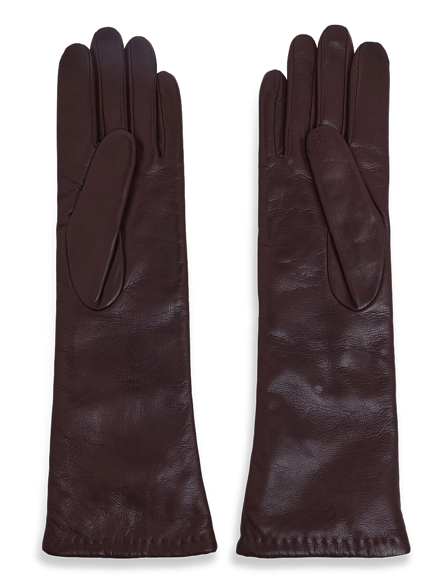 Weekend Max Mara - WKASENAPE - læderhandsker - dark bown - 1