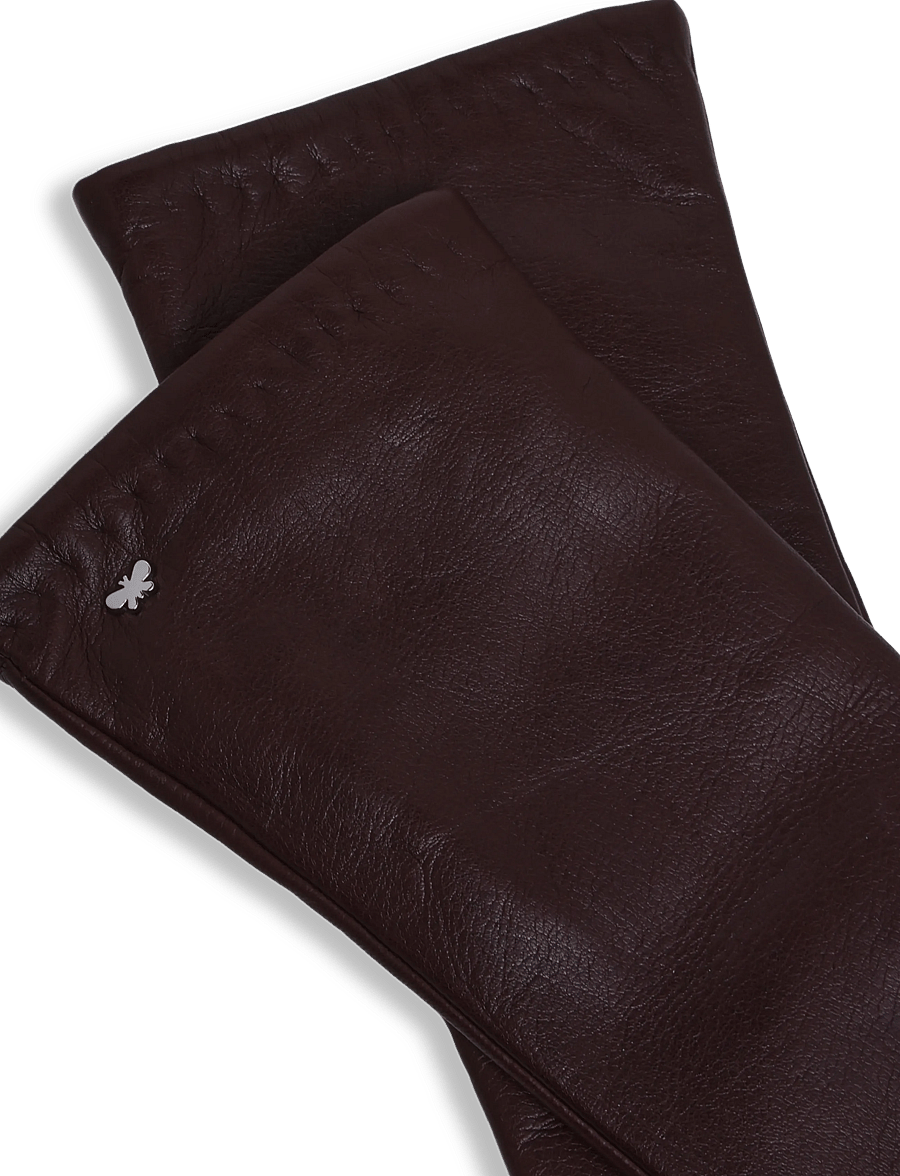 Weekend Max Mara - WKASENAPE - læderhandsker - dark bown - 3