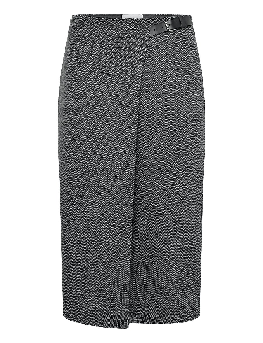 Weekend Max Mara - WKDPETALI - wickelröcke - medium grey chevron - 0