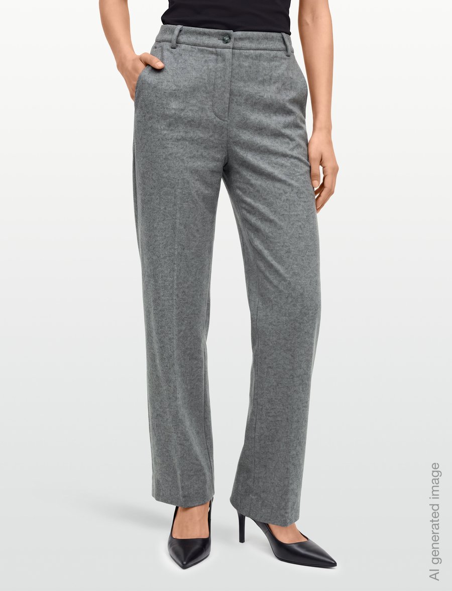 Weekend Max Mara - WKDORATA - raka byxor - light grey melange - 3