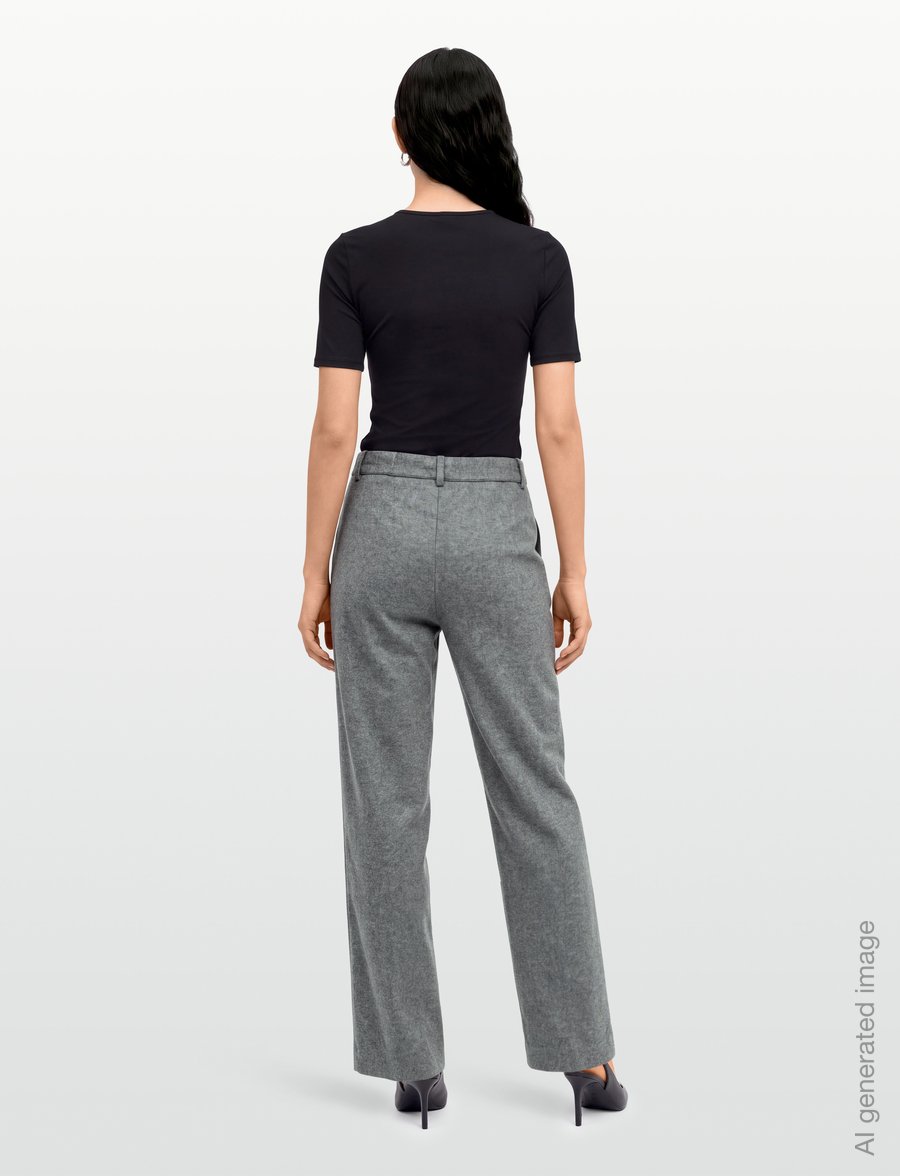 Weekend Max Mara - WKDORATA - raka byxor - light grey melange - 4