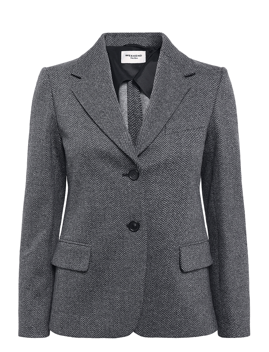 Weekend Max Mara - WKDFEROCE - Üherealised pintsakud - medium grey chevron - 0