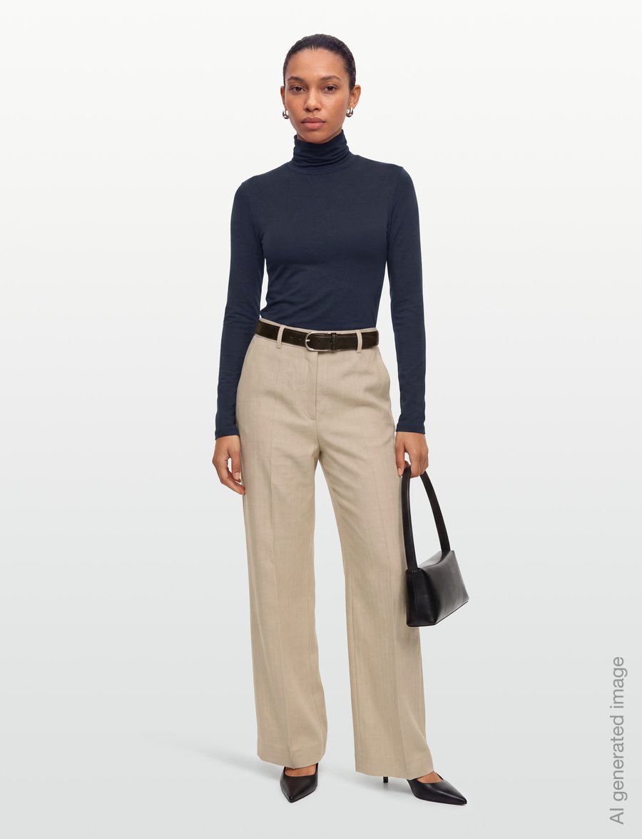 Weekend Max Mara - WKDMULTIF - kõrge kaelusega kudumid - navy - 0