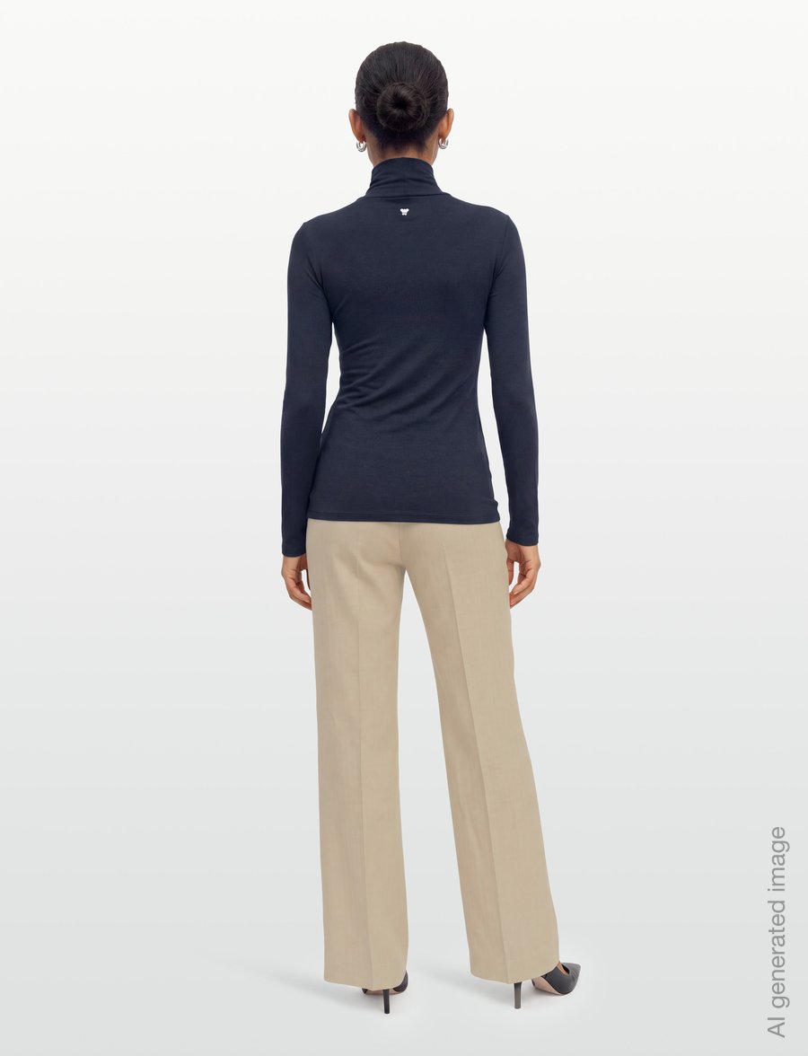 Weekend Max Mara - WKDMULTIF - kõrge kaelusega kudumid - navy - 4
