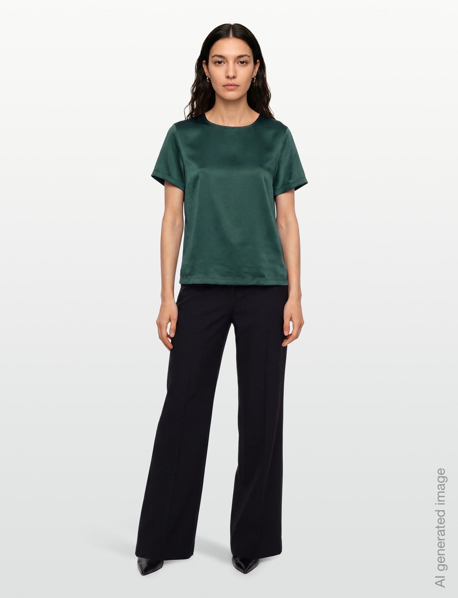 Weekend Max Mara - WKDGILBERT - kurzärmelige blusen - green - 0