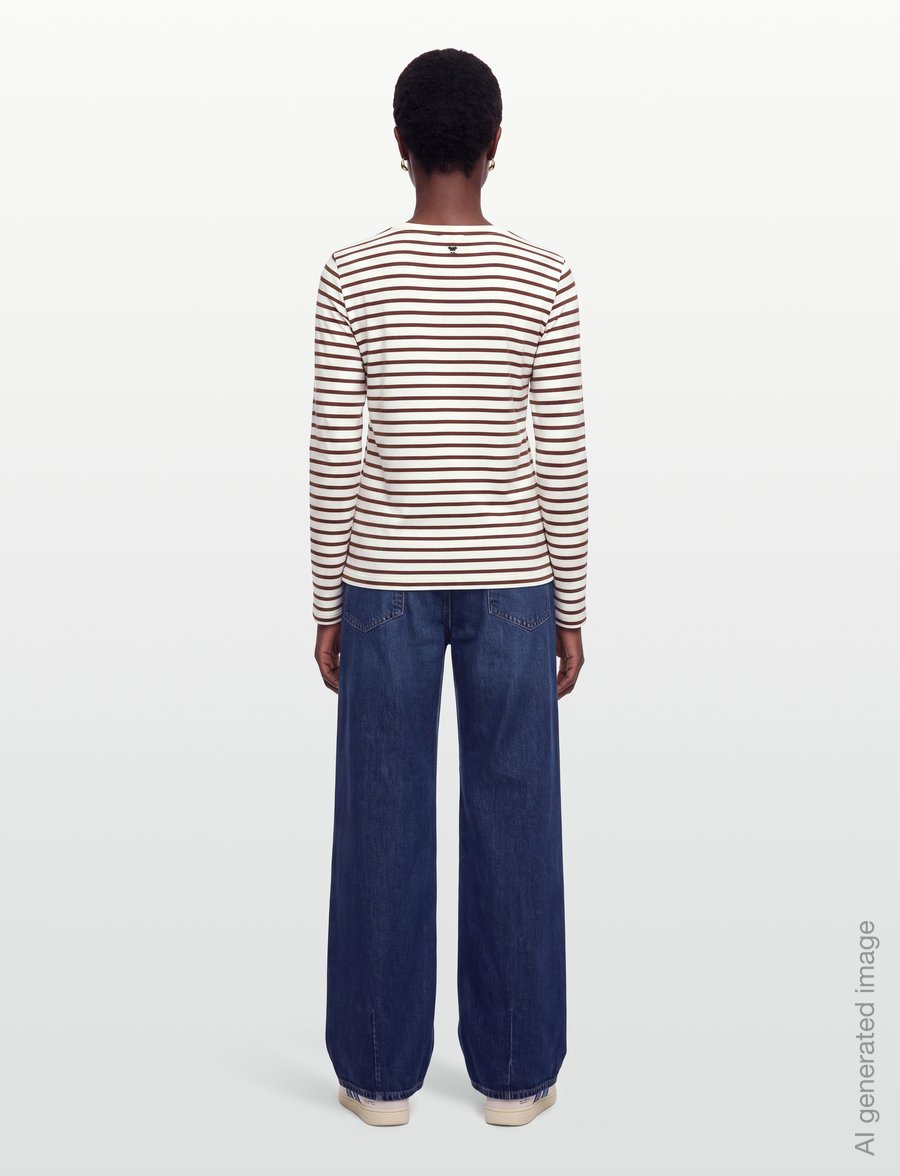 Weekend Max Mara - WKDCESTINO - langärmlige tops - bordeaux pinstripes - 4
