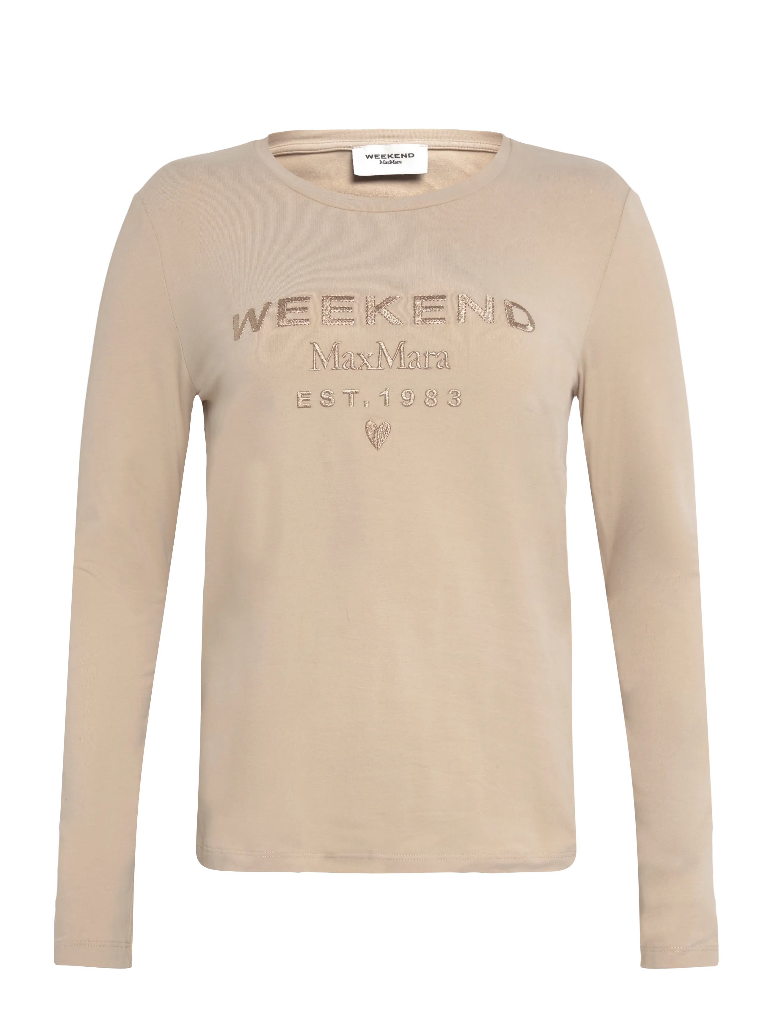 Weekend Max Mara WKDCESTINO - Long-sleeved tops - CAMEL LOGO EMBROIDERY / beige