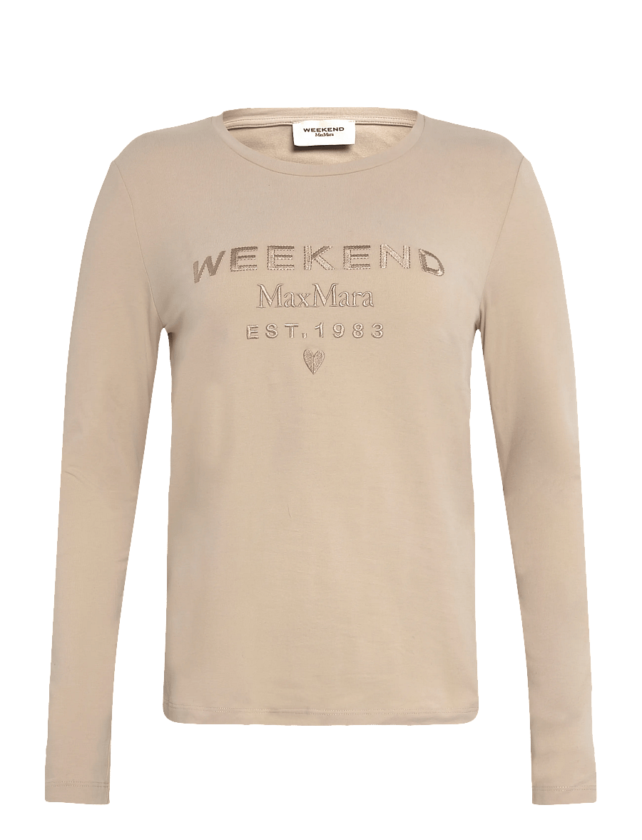 Weekend Max Mara - WKDCESTINO - long-sleeved tops - camel logo embroidery - 0
