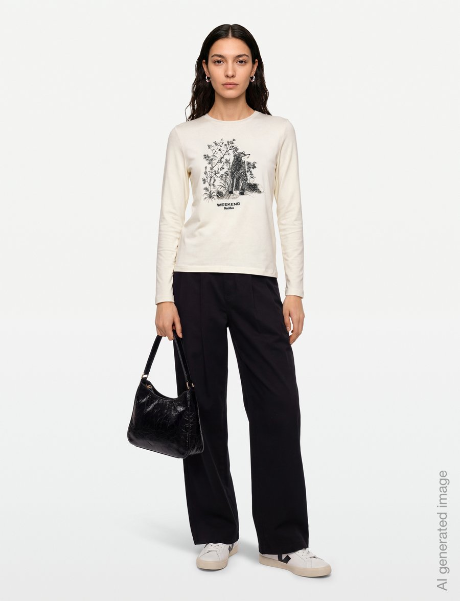 Weekend Max Mara - WKDCESTINO - langärmlige tops - ivory woods - 0